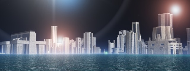 Die Stadt auf der fremden Welt © Gerd Wolf