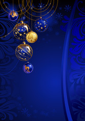 blue Christmas background