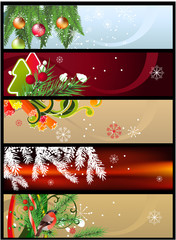 Christmas banners with space for your text
