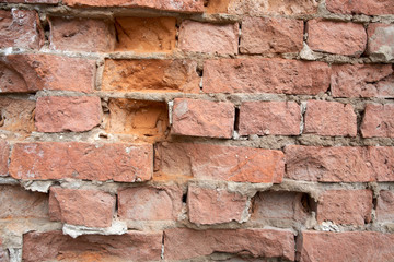 Structure of a  brick wall