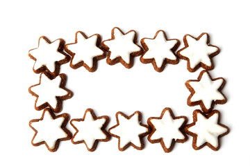 Ein Rahmen aus Zimtsternen