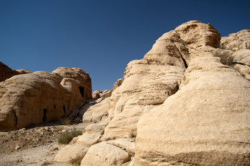Fototapeta na wymiar Rock City of Petra in Jordan