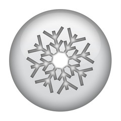 Snow Flake Button