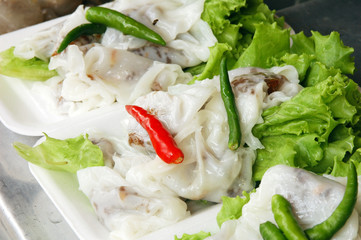 Sago and pork (Khanom Sago Sai Moo)