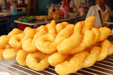 Deep-fried doughstick in Phuket Vegetarian Festival