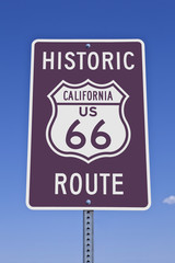 Rt 66 California Sign