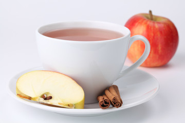 Apple tea with cinnamon