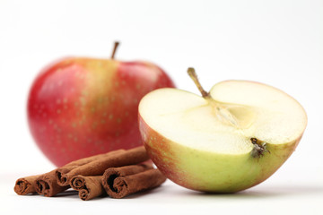Apples and cinnamon