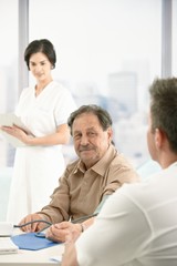 Fototapeta premium Older patient at consultation