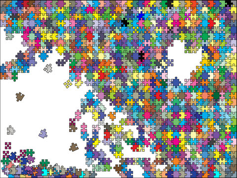 colorful background puzzle, vector