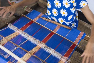 Papier Peint photo Indonésie Traditional weaving