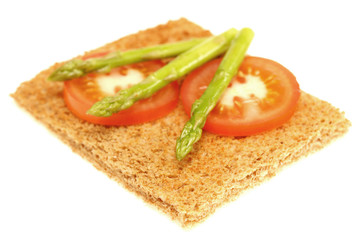 Asparagus and Tomato on Toast