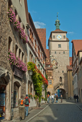 Fototapeta na wymiar Rothenburg ob der Tauber, White Tower