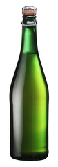 Sparkling wine bottle.