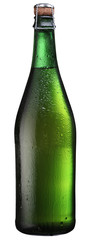 Sparkling wine bottle.