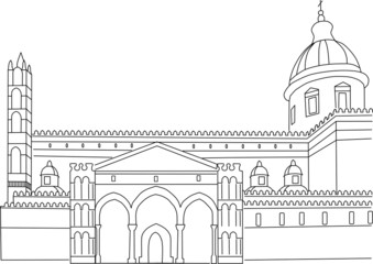 Fototapeta premium La Cattedrale di Palermo