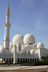 Foto op Plexiglas Grand Mosque in Abu Dhabi © lindawelsa