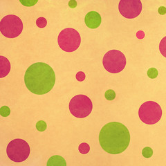 Retro Background with Pink and Green Dots