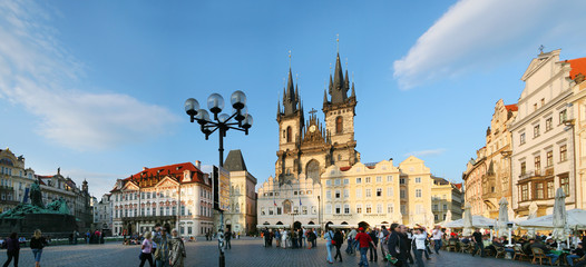 Obraz premium In the square of old town.