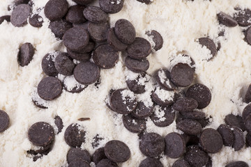Chocolate chip Close up