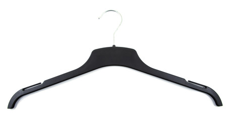 Black clothing hanger