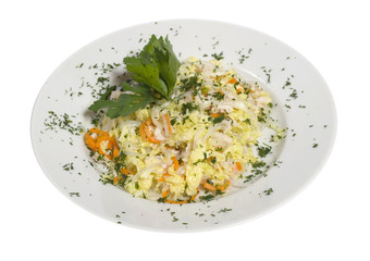 Salad on a plate