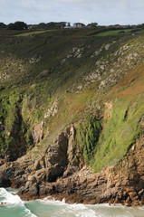 Cliffs of Petit Bot Bay on Guernsey