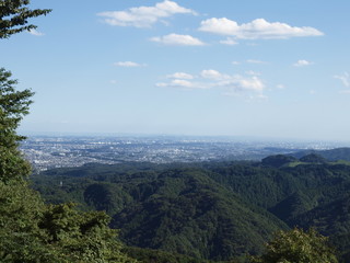 View from Mt.Takao Tokyo Japan