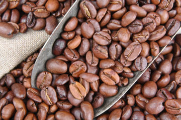 Coffee beans, sack