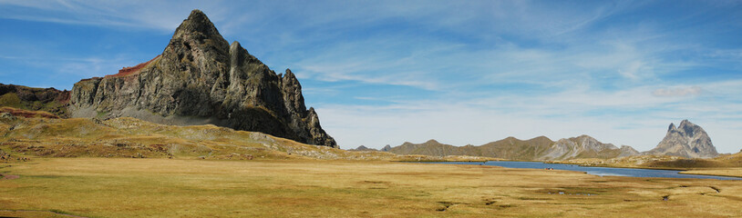 Panorama of Anayet peak and plateau