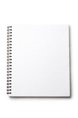 Notepad isolated on white