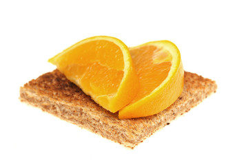 Fototapeta na wymiar Orange with Toast