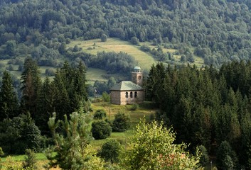 Fototapeta premium Church on the hill