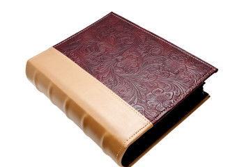 Obraz premium photo album isolated on a white background