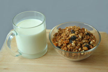 Musli and milk