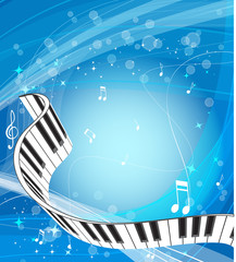 Abstract piano background. 10 eps vector.