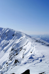 Fototapeta premium Western Sayan mountains. Ergaky. Siberia. Russia in winter time.