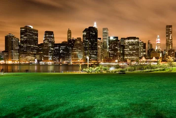 Foto op Plexiglas New York New York City bij nacht
