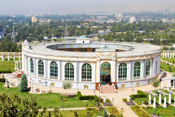 Amphitheatre building aerial view