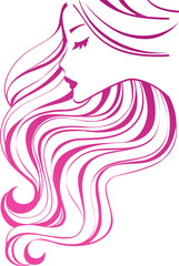 Obraz na płótnie Canvas Girl with long hair
