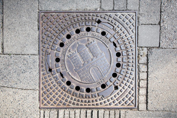 Hamburg Kanaldeckel