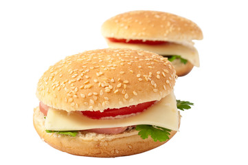 cheeseburger, hamburger