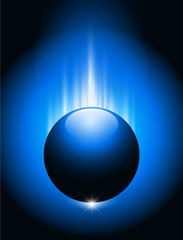 Abstract background blue glowing