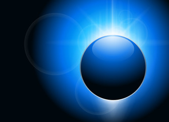 Abstract background blue glowing