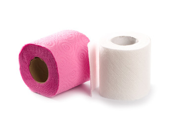 two toilet paper rolls