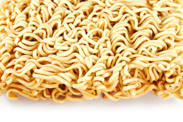 asian ramen instant noodles isolated on white background