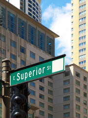 Superior Street Sign, Chicago