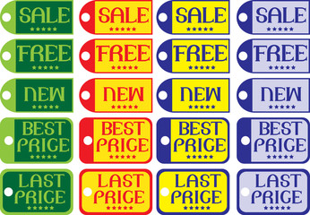 Naklejka premium vector Labels