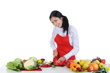 Handsome chef in uniform.