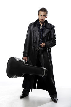 Man With Guitar Case